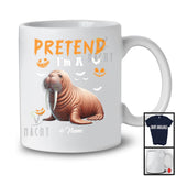 Personalized Pretend I'm A Walrus; Creepy Halloween Custom Name Walrus; Animal Lover T-Shirt