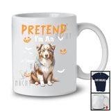 Personalized Pretend I'm An Australian Shepherd; Humorous Halloween Custom Name Dog Owner T-Shirt