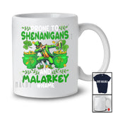 Personalized Prone To Shenanigans Malarkey; Happy St. Patrick's Day Custom Name Dabbing Leprechaun T-Shirt