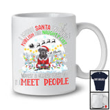 Personalized Publish His Naughty List; Lovely Christmas Custom Name Cane Corso Santa T-Shirt