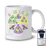 Personalized Radiology; Joyful Mardi Gras Mask Beads; Custom Name X-Ray Tech Radiologist T-Shirt