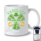 Personalized Radiology; Joyful St. Patrick's Day Shamrocks; Custom Name X-Ray Tech Radiologist T-Shirt