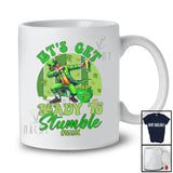 Personalized Ready To Stumble; Cheerful St. Patrick's Day Leprechaun Dabbing; Drinking Retro T-Shirt