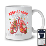 Personalized Respiratory Therapist; Merry Christmas Santa Lung; Custom Name Pulmonologist T-Shirt