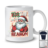 Personalized Rizz The Season; Amazing Christmas Santa Face Naughty; Custom Name Family T-Shirt