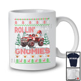 Personalized Rollin' With My Gnomies; Fantastic Christmas Sweater Custom Name Gnome Pickup T-Shirt