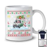 Personalized Santa Christmas Tree On Ambulance; Joyful Sweater Snowman; Custom Name Driver T-Shirt