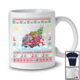 Personalized Santa Christmas Tree On Fire Truck; Joyful Sweater Snowman; Custom Name Driver T-Shirt