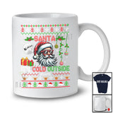 Personalized Santa It Is Cold Outside; Amazing Christmas Custom Name Santa Face; Sweater T-Shirt