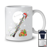 Personalized Santa Oboe; Amazing Christmas Lights Custom Name Musical Instruments Player T-Shirt