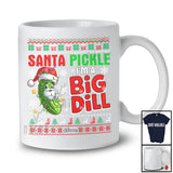 Personalized Santa Pickle I'm A Big Dill; Fantastic Christmas Pickle; Custom Name Adult Sweater T-Shirt