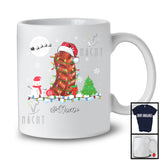 Personalized Santa Sausage With Christmas Lights; Merry X-mas Custom Name Sausage; Family T-Shirt