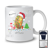 Personalized Santa Taco With Christmas Lights; Merry X-mas Custom Name Taco; Family T-Shirt