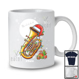 Personalized Santa Tuba; Amazing Christmas Lights Custom Name Musical Instruments Player T-Shirt