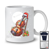 Personalized Santa Violin; Amazing Christmas Lights Custom Name Musical Instruments Player T-Shirt