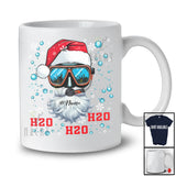 Personalized Scuba Diving Santa H2O; Joyful Christmas Custom Name Scuba Diver; Family T-Shirt