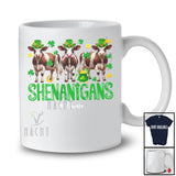 Personalized Shenanigans; Amusing St. Patrick's Day Custom Name Three Irish Cows Leprechaun T-Shirt