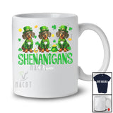 Personalized Shenanigans; Amusing St. Patrick's Day Custom Name Three Irish Dachshunds Leprechaun T-Shirt