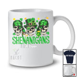 Personalized Shenanigans; Amusing St. Patrick's Day Custom Name Three Irish Skull Pirates Leprechaun T-Shirt