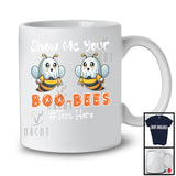 Personalized Show Me Your Boo Bees; Happy Halloween Boo Ghost Boobs; Women Custom Name T-Shirt