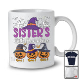 Personalized Sister's Little Pumpkins; Scary Halloween Custom Name Witch; Family Group T-Shirt