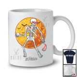 Personalized Skeleton Playing Golf, Scary Halloween Custom Name Golf Player, Sport T-Shirt