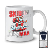 Personalized Skibidi Rizzmas; Joyful Christmas Custom Name Santa Playing Surfing; Family T-Shirt