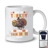 Personalized Skip The Turkey Serve Hamburger; Amusing Thanksgiving Custom Name Dinner Family T-Shirt