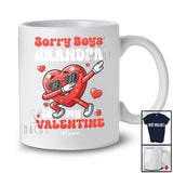 Personalized Sorry Boys Grandpa Is My Valentine; Lovely Dabbing Heart; Custom Name Girl Family T-Shirt