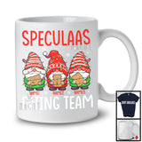 Personalized Speculaas Eating Team; Lovely Christmas Custom Name Three Gnomes; Family Group T-Shirt