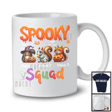 Personalized Spooky Squad; Adorable Halloween Custom Name Three Squirrel; Wild Animal T-Shirt