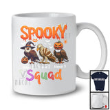 Personalized Spooky Squad; Horror Halloween Custom Name Three Eagle Witch Mummy T-Shirt