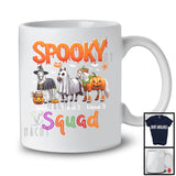 Personalized Spooky Squad; Horror Halloween Custom Name Three Horse Witch Boo Ghost T-Shirt