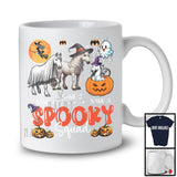 Personalized Spooky Squad, Lovely Halloween Three Witch Ghost Boo Horse, Farm Farmer Pumpkin T-Shirt