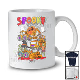 Personalized Spooky Squad; Scary Halloween Pumpkin Construction Trucks; Custom Name Driver T-Shirt