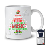 Personalized Spread Christmas Cheer Is Teaching Music; Joyful Custom Name Music Teacher T-Shirt