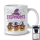 Personalized Stepmom's Little Pumpkins; Scary Halloween Custom Name Witch; Family Group T-Shirt