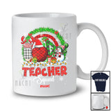 Personalized Teacher Squad; Fantastic Christmas Custom Name Teacher; Plaid Rainbow Snowman T-Shirt