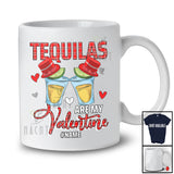 Personalized Tequilas Are My Valentine; Amazing Plaid Custom Name Couple Tequila; Drinking Drunker T-Shirt