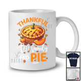 Personalized Thankful For Family; Lovely Thanksgiving Pumpkins Pie; Custom Name Family Group T-Shirt