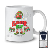 Personalized The Gamer Elf; Joyful Christmas Elf Pajama; Game Controller Custom Name Gamer T-Shirt