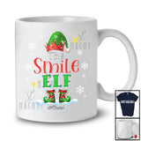 Personalized The Smile Elf; Wonderful Christmas Elf Snowing; Custom Name Family Team T-Shirt