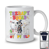 Personalized Therapy Squad; Scary Halloween Boo Skeleton; Custom Name SLP OT PT Physical T-Shirt