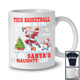 Personalized This Basketball Team Is On The Santa's Naughty List; Joyful Custom Name Sport Player T-Shirt