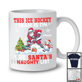 Personalized This Ice Hockey Team Is On The Santa's Naughty List; Joyful Custom Name Sport Player T-Shirt