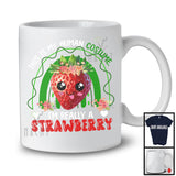 Personalized This Is My Human Costume Strawberry, Adorable Strawberry Vegan Fruit, Rainbow Healthy T-Shirt