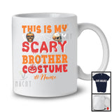 Personalized This Is My Scary Brother Costume; Creepy Halloween Custom Name Family Group T-Shirt