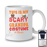 Personalized This Is My Scary Grandpa Costume; Creepy Halloween Custom Name Family Group T-Shirt