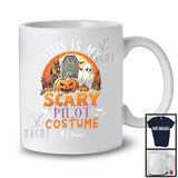 Personalized This Is My Scary Pilot Costume, Happy Halloween Custom Name Pilot Group T-Shirt