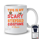 Personalized This Is My Scary Stepdad Costume; Creepy Halloween Custom Name Family Group T-Shirt